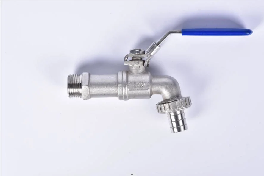 SS316 Hose Water Stainless Steel 316 Tap Ball Valve/ Drain Tap Valve