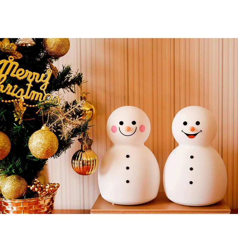 Creative Couple Lamparas Silicone Lamp LED Christmas Lamp Kid's Room Decor Night Light