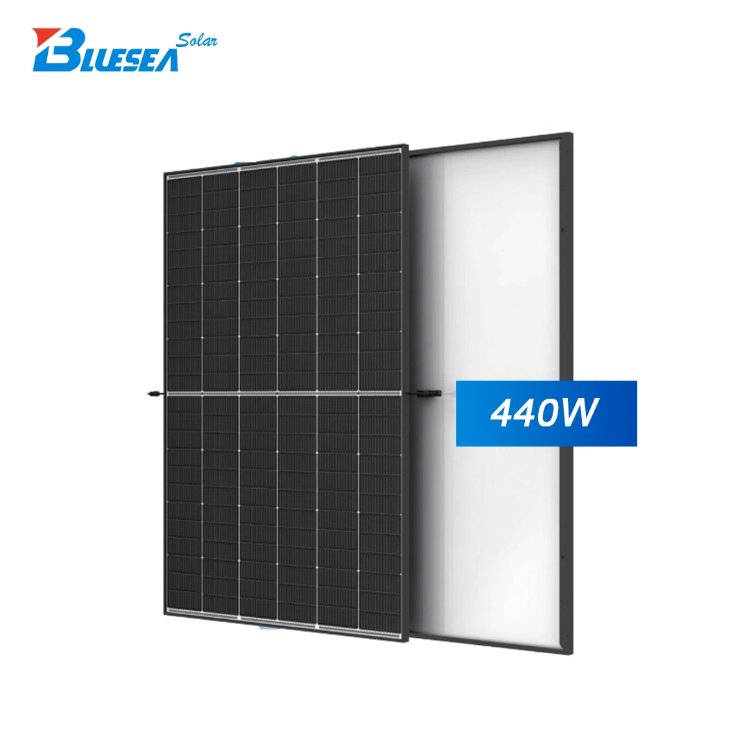 Bluesea Solar Roof Shingle Solar Plates Black Fame 450W 44W 440W PV Solar