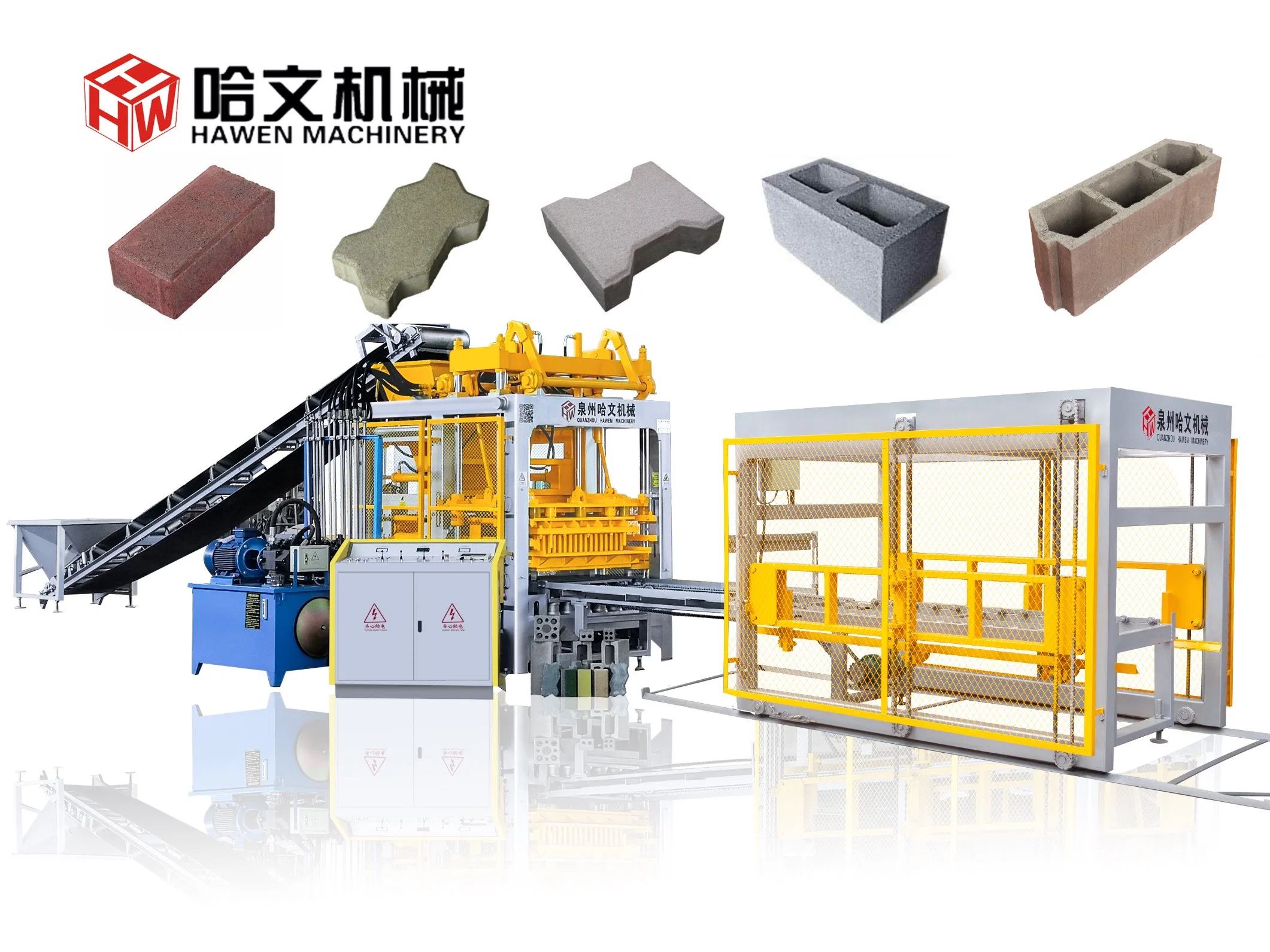 Hormigón sólido Flyash Construcción Construcción ladrillos línea de producción de China