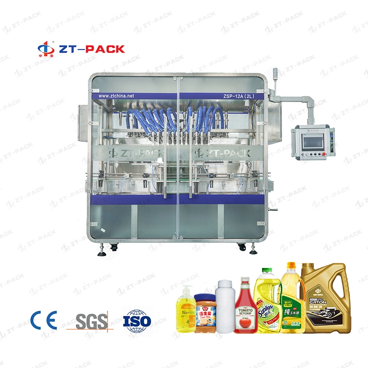 Ingeniero de lubricante automático Auto Anti congelador líquido de lubricación del motor de la máquina para llenado de botellas de aceite Lubricanting Máquina Envasadora Automática de envasado tapado Etiquetado