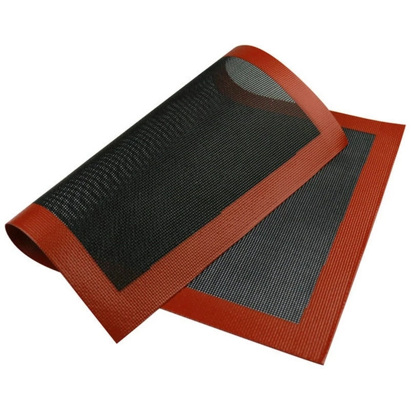 Non Stick Micro Perforated High Temperature Silicone Baking Mat Hollow-out Resistance Silicone Mesh Mat