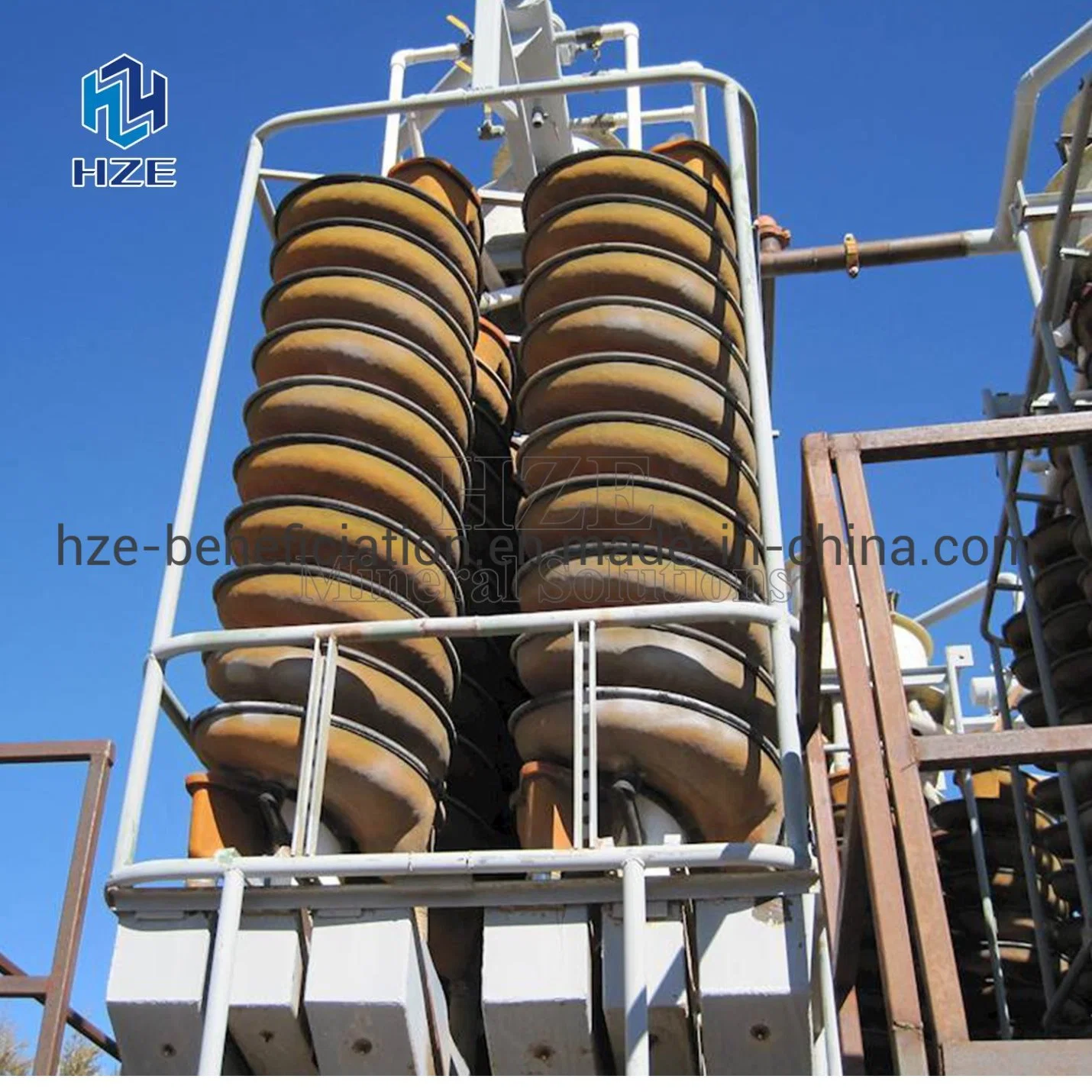 Alluvial Minerals Spirals for Gravity Concentration Processing Plant