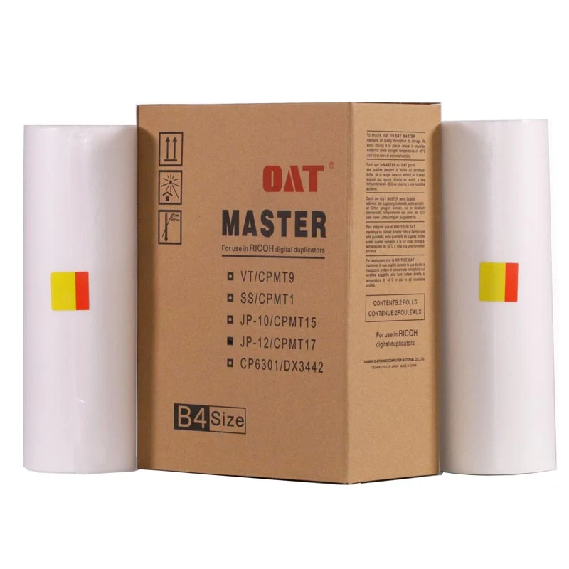 High Quality Jp-12 /Cpmt17 B4 Master Roll and Ink for Ricoh Duplicator Jp1250/1255/Dx3243