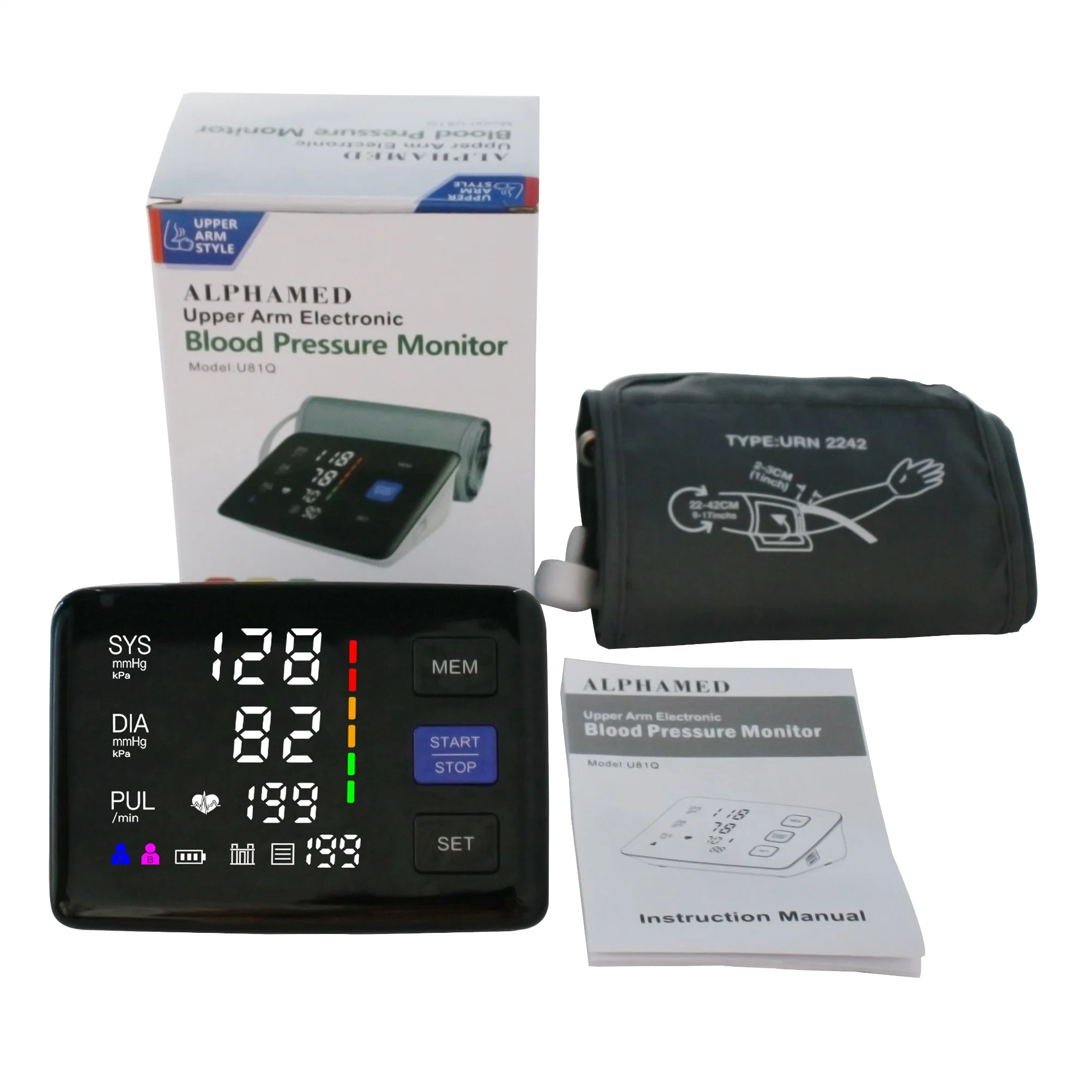 LED Display 90 Memories Digital Upper Arm Blood Pressure Monitor Manufacturer