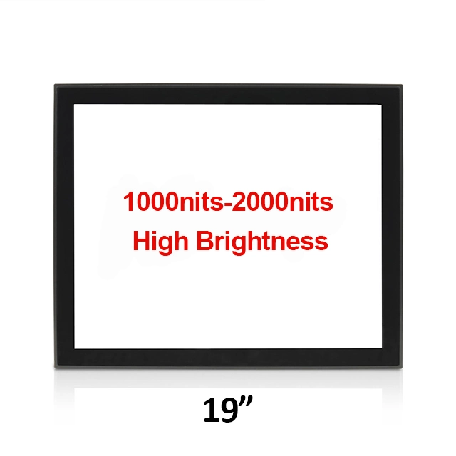 19 Inch LED Backlight Outdoor Readable Kiosk Use High Brightness Open Frame Pcap Touch Screen Panel Sensor LCD Display Monitor