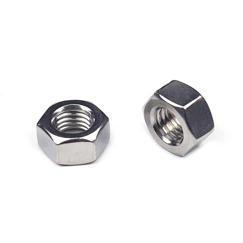 ASTM A563 / 194 DIN934 / 6923 SS304 / 316 Stainless Steel Flange Nuts Cap / Weld / Square / Heavy Hex Self Nylon Lock Nut