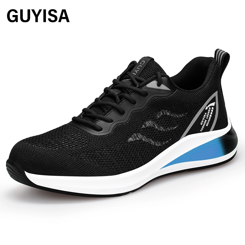 Guyisa New Safety Shoes Lightweight PU Outsole Factory Direct Sales Men's Outdoor Sports Steel Toe Safety Shoes