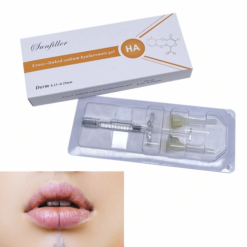 Sunfiller 2ml Derm Line Ha Dermal Injection Filler Hyaluronic Acid with CE Cfda