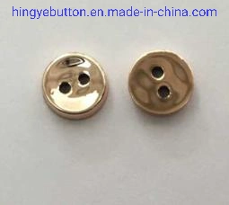 Plastic Button 2 Holes ABS Matt Gold Color Button for Garment Accessories