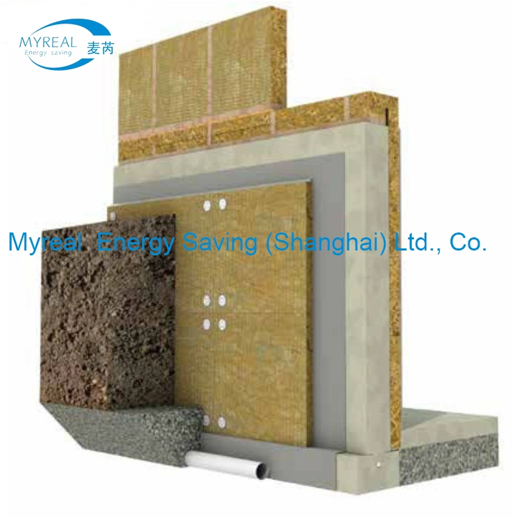 120kg/M3 Marine Deck Insulation A60 Fireproof Rock Wool Board