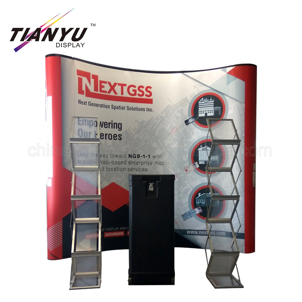 Promotional 4*3 Tension Fabric Pop up Display Stand for Exhibition