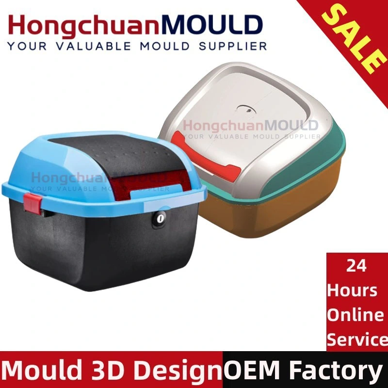 Plastic Motorcycle ABS Trunk Big Space Storage Tail Box Injection Mould