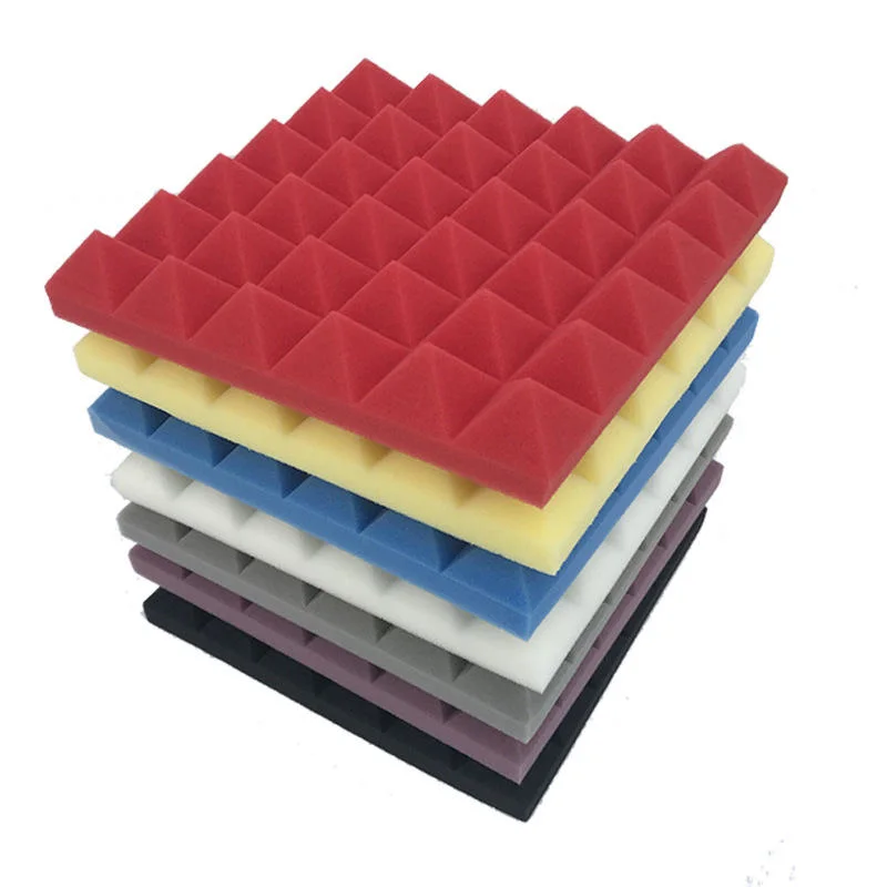 High Density Pyramid Acoustic Foam Panels Studio Sound Proof Foamed Wall Panel