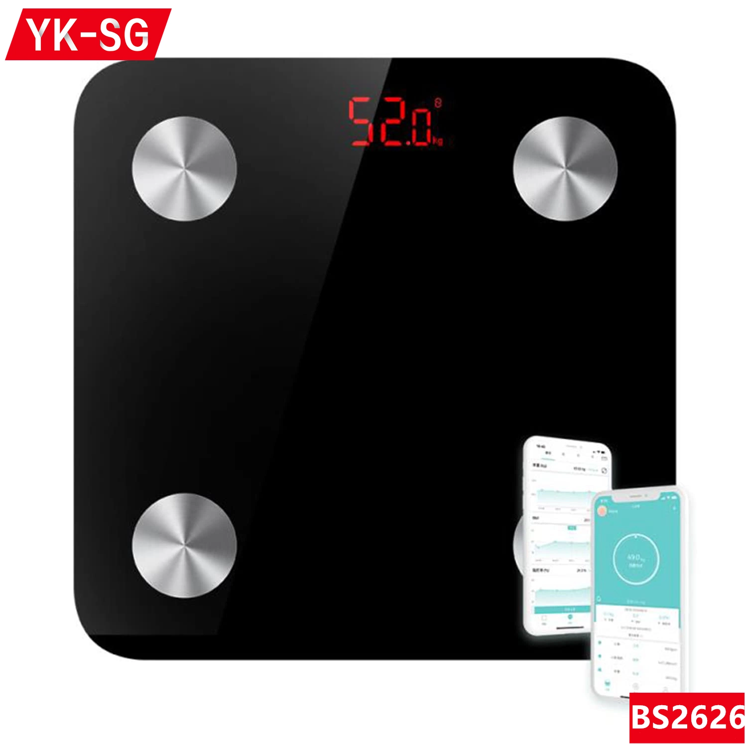 Gewicht BMI Smart Scale Blue Tooth Digital Wireless Small Electronic Gewicht Körper Fettwaage Badezimmer Digitale Waage