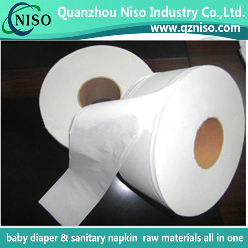 Natural Wrap Tissue Paper for Diaper Manufacturing with SGS (HJ-059)