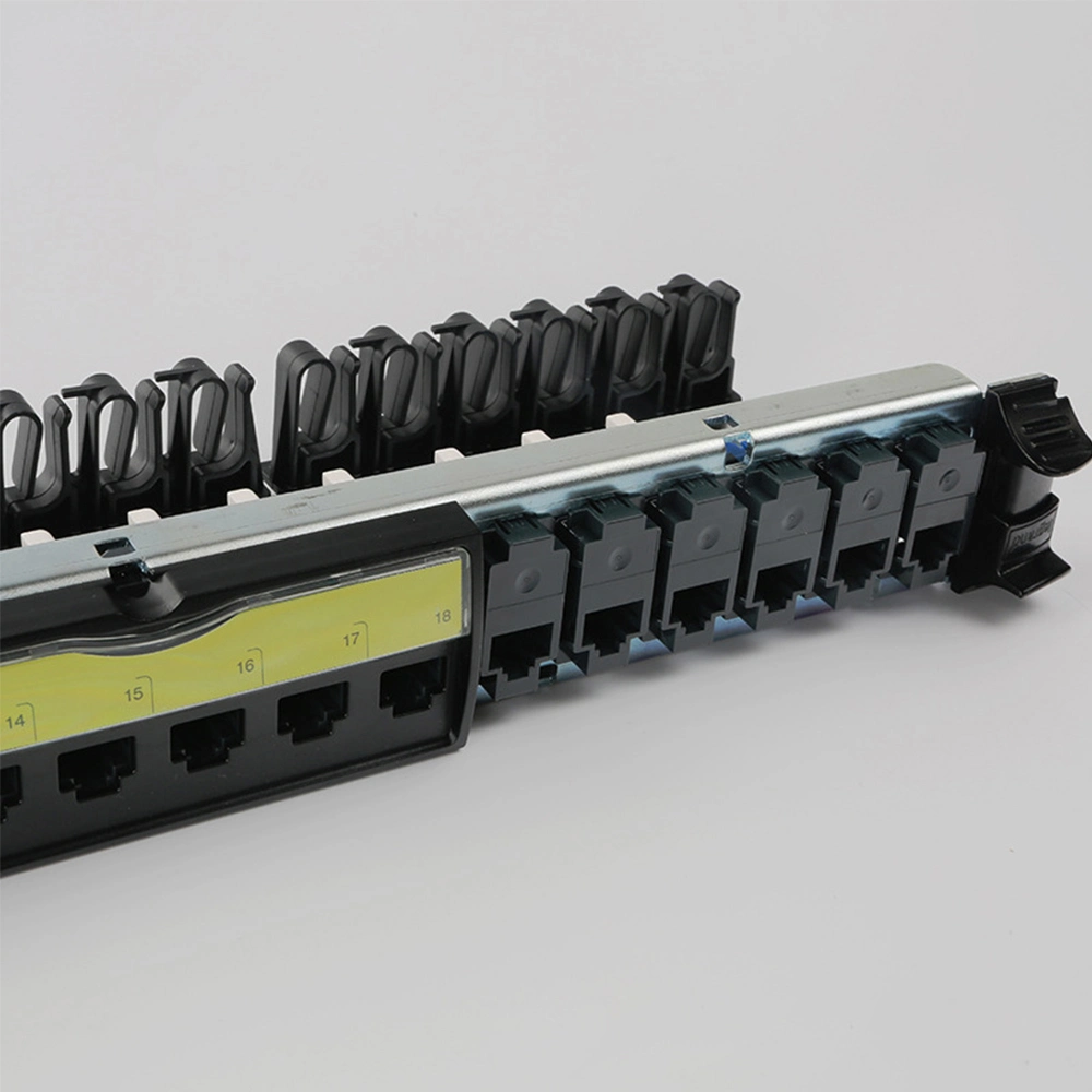 1U de 24 puertos UTP CAT6 Libre herramienta Patch Panel