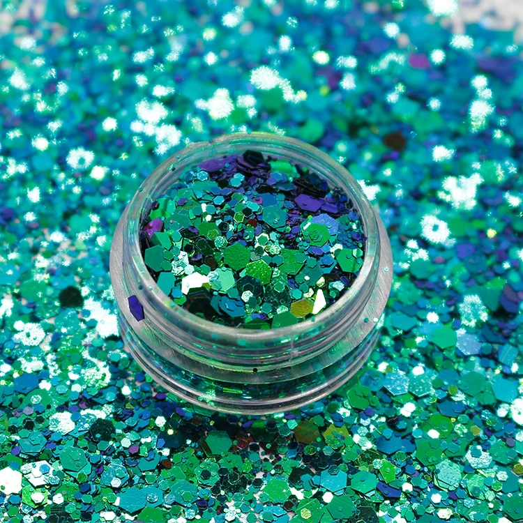 Cosmetic Grade Chameleon Flakes Glitter Powder Chunky Glitter