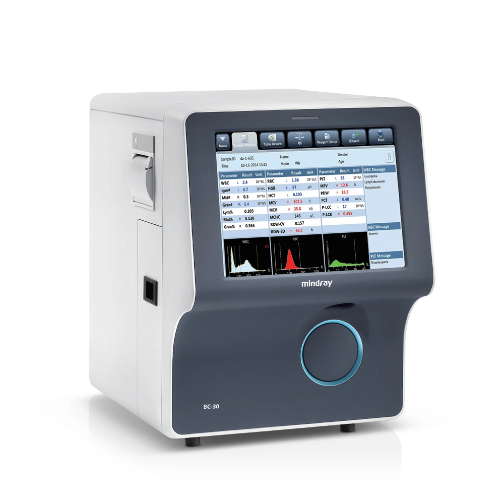 Mindray Auto Hematología Hematología Analyzer El analizador de BC30