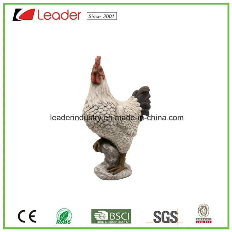 Statue de poulet de poule Polyresin réaliste pour la décoration de Pâques