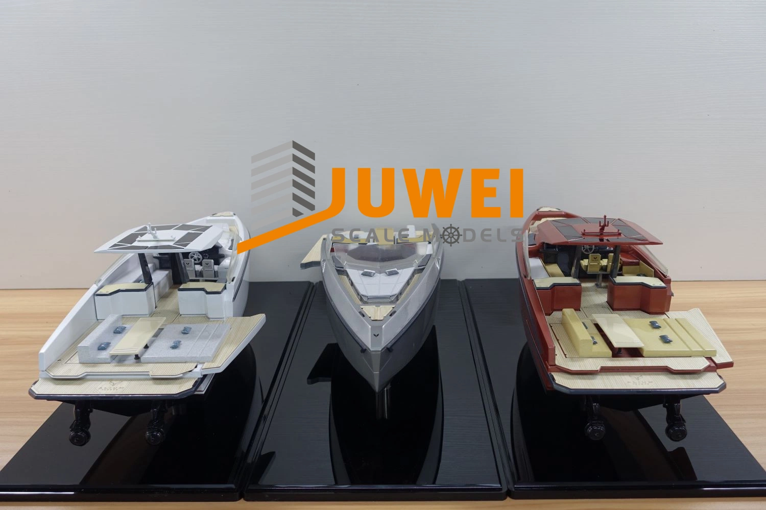 100% Custom Scale Yachts Modell mit Basis und Abdeckung für Anzeigen (JW-221)