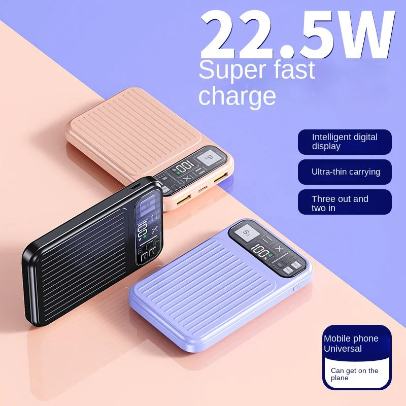 Pd 22.5W Powerbank 10000 mAh Portable Charger Ultra Thin Fast Charging Haute Inalambrico for Phone Power Bank 10000mAh