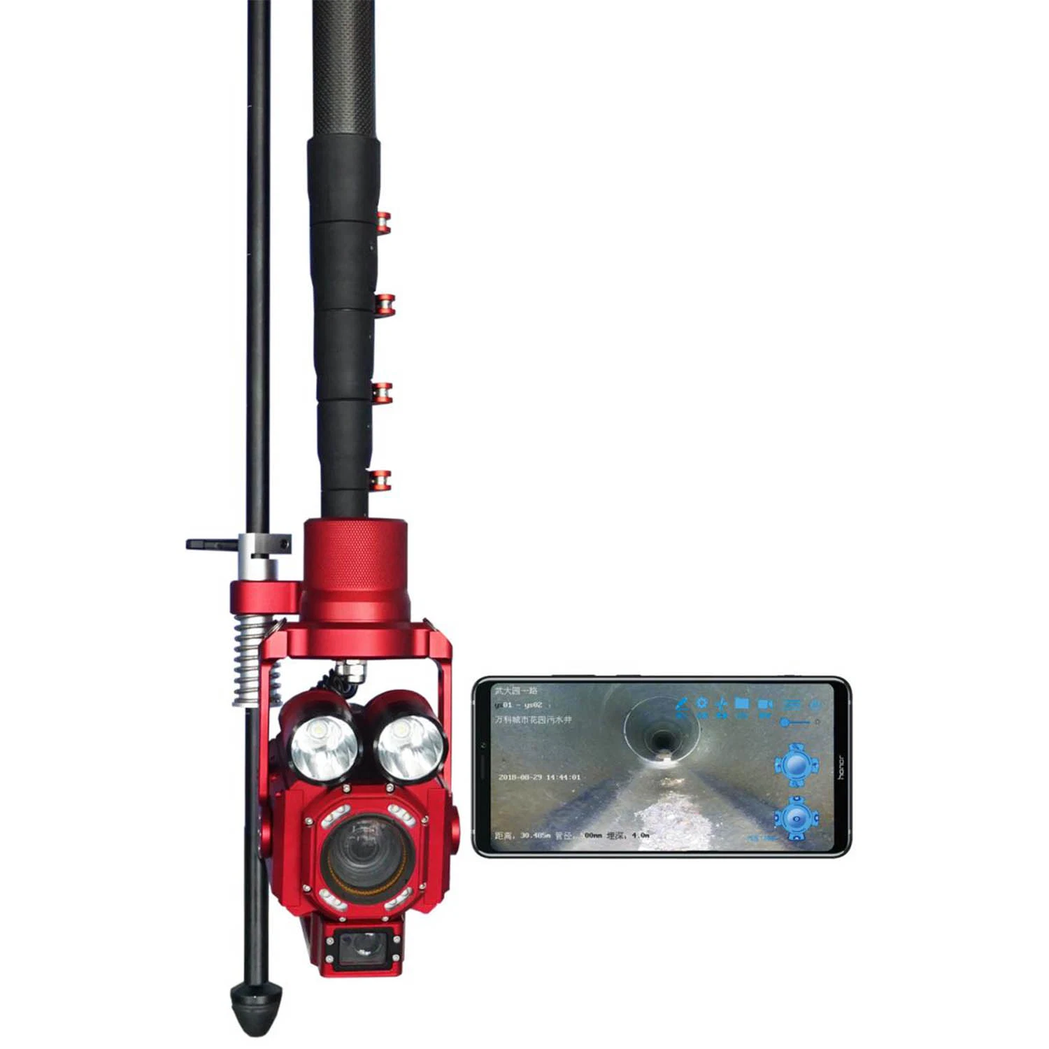 1920X1080 Wireless Pole Camera for Manhole Inspection