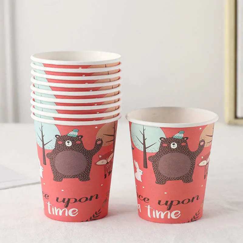 Party Decoration Stock Wholesale/Supplier Printing Disposable Party Paper Cups