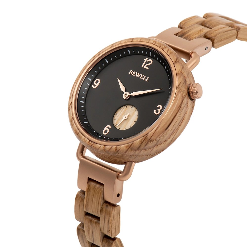 Current Bewell Watches Stainless Steel with Wood for Mens and Women Wear Wristwatch Jewelry Wath Custom Watch with Private Label