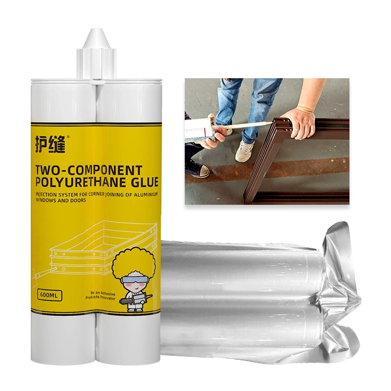 600ml Group Double Plastic Cartridge Two-Component Polyurethane Corner Angle Adhesive and Sealant for Bonding of Alu HPL GRP and Other Materials