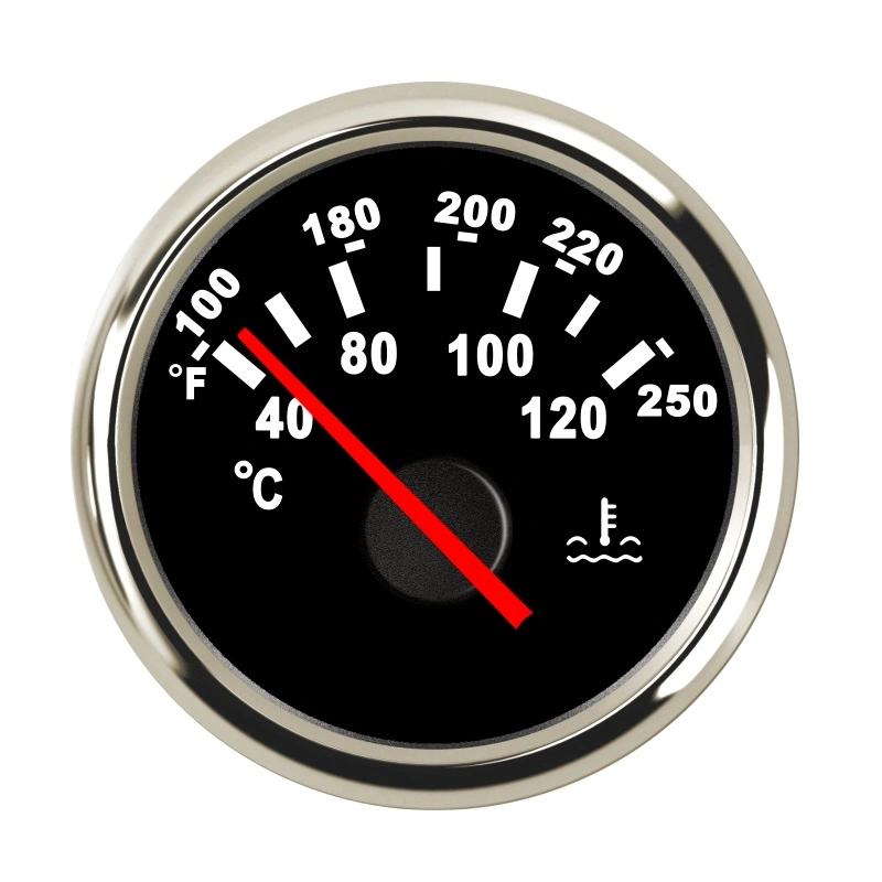 2" Inch DC12V Pointer Water Temperature Gauge 40-120 Degree