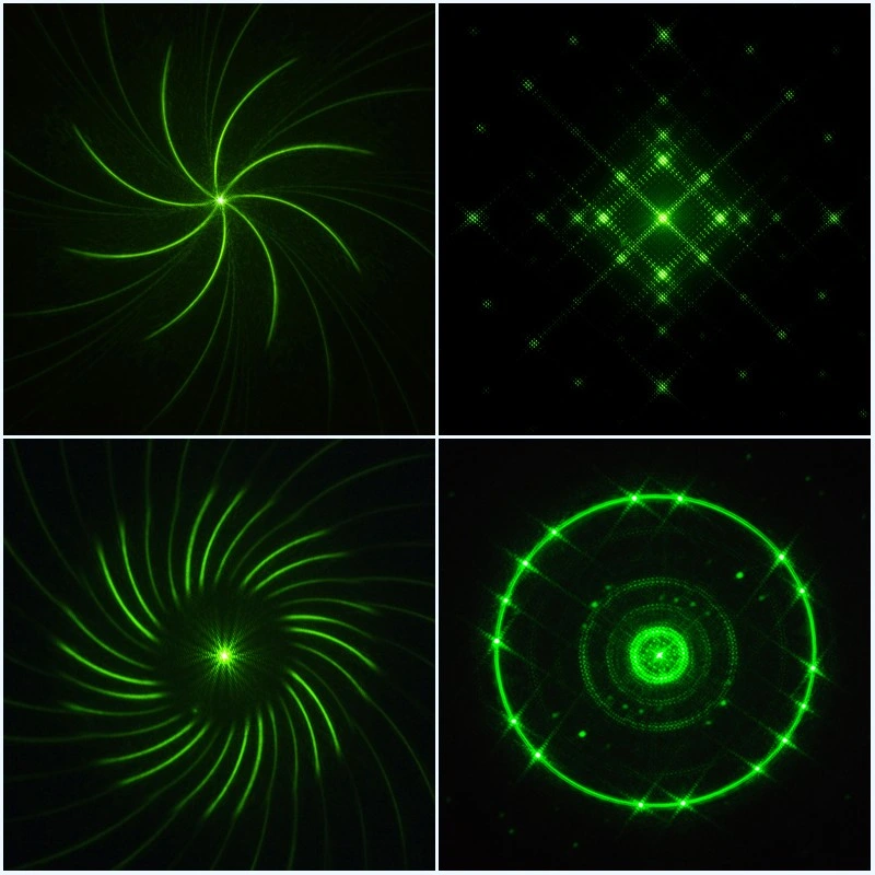 Customized Diffraction Optical Elements 4 Patterns for Laser Gratings Lens Garden Light DOE