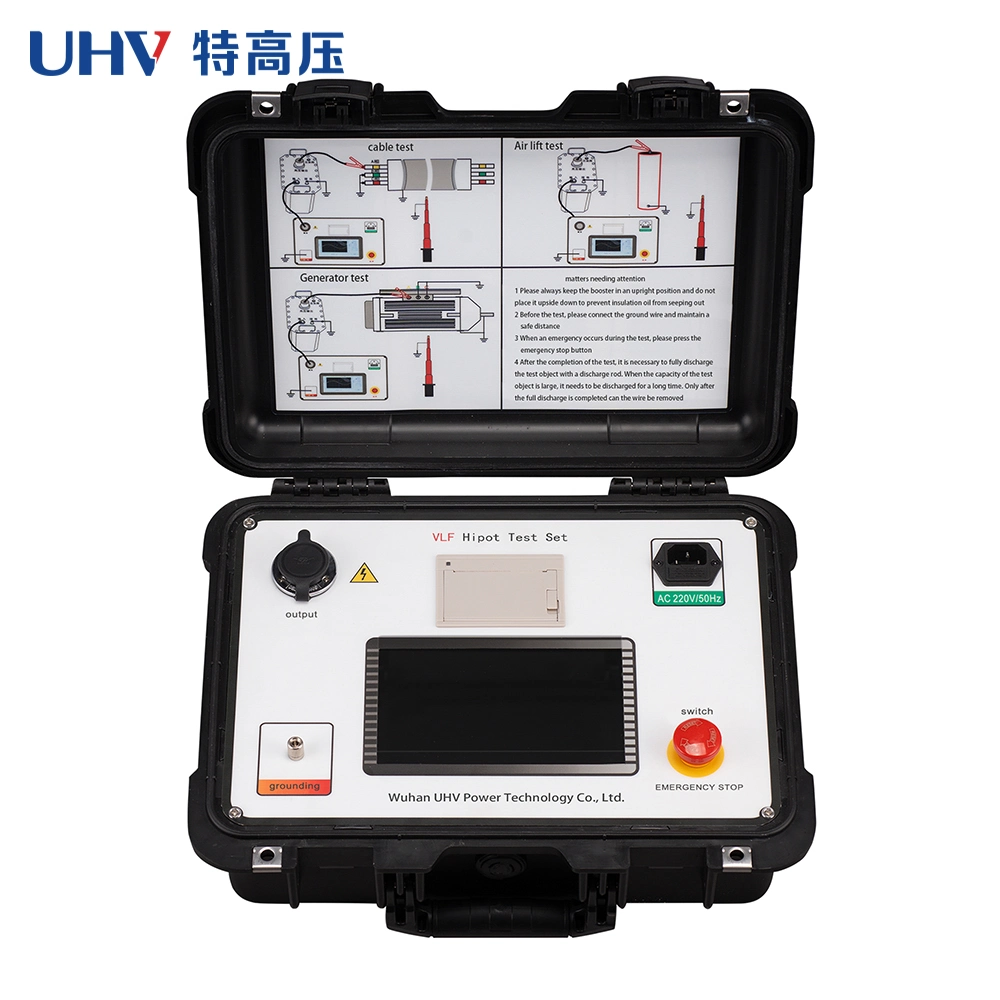 Htdp-H Vlf Hipot Tester 0.1Hz Générateur Vlf Vlf AC Test de résistance diélectrique en courant alternatif Générateur de haute tension pour câbles AC