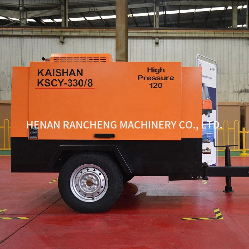 Portable Mountain Screw Air Compressor Kscy330-8 Is Used for Mining Blasting Hole Drilling Machines, Small Anchor Drilling Machines, etc