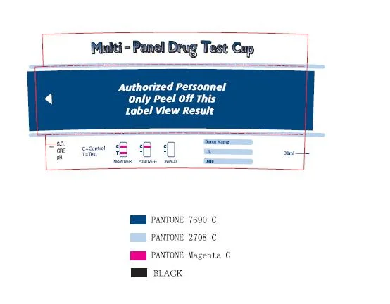 Teste de medicamentos para fornecimento médico OEM de dois anos para cassetes/painéis/taças