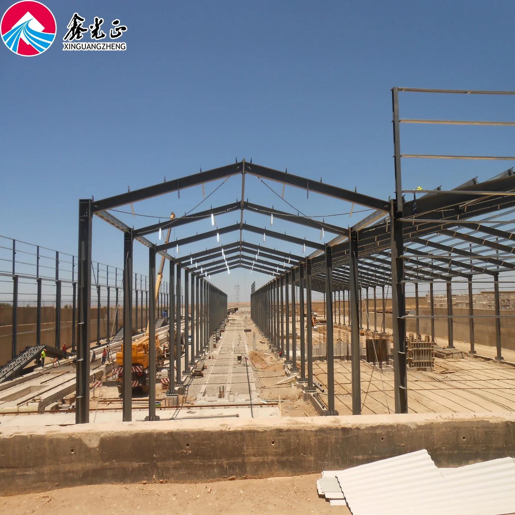 Q345 Estructura de acero de sección H soldada construcción material de construcción