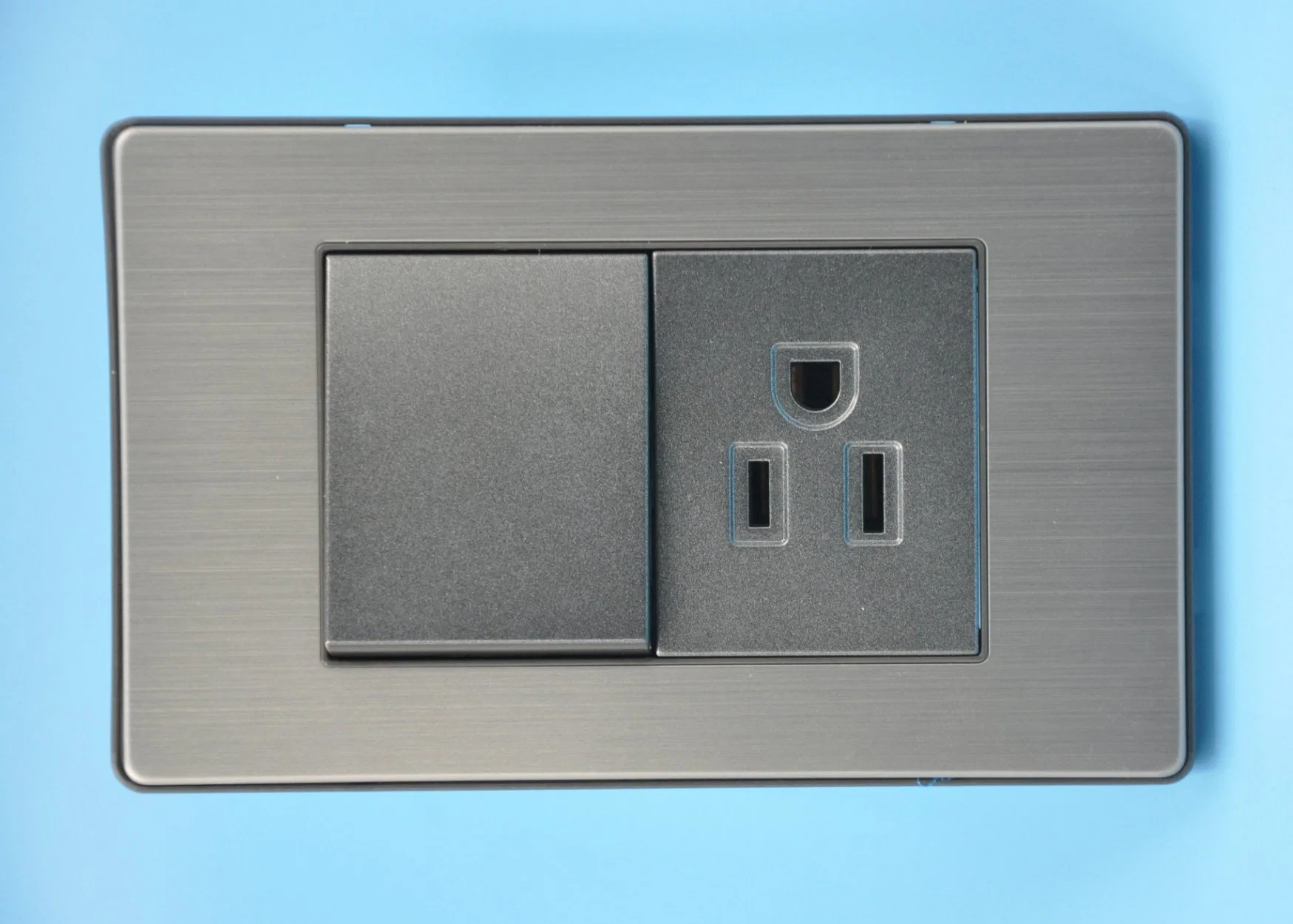 Factory Brushed Stainless Steel Hotel Switch Socket with Ce Certificate