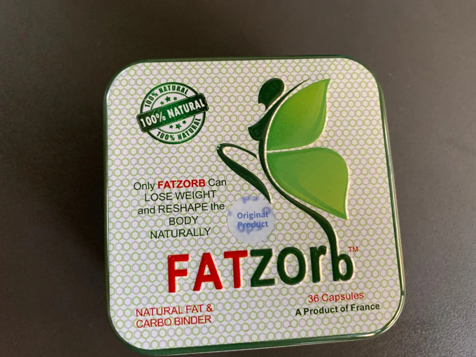 100% Natural que adelgaza la cápsula de la marca Fatzorb