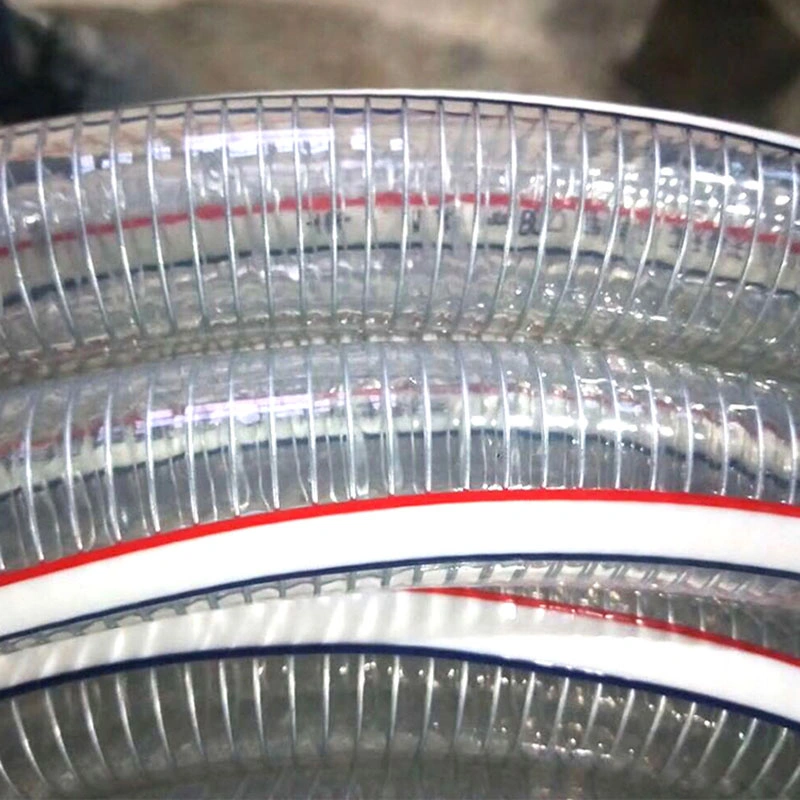 PVC 32mm 40mm Transparent Steel Wire Reinforced Hose Suction Hose