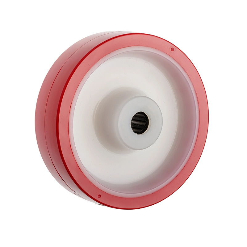 160mm Red PU Heavy Duty Stainless Steel Castor Wheel