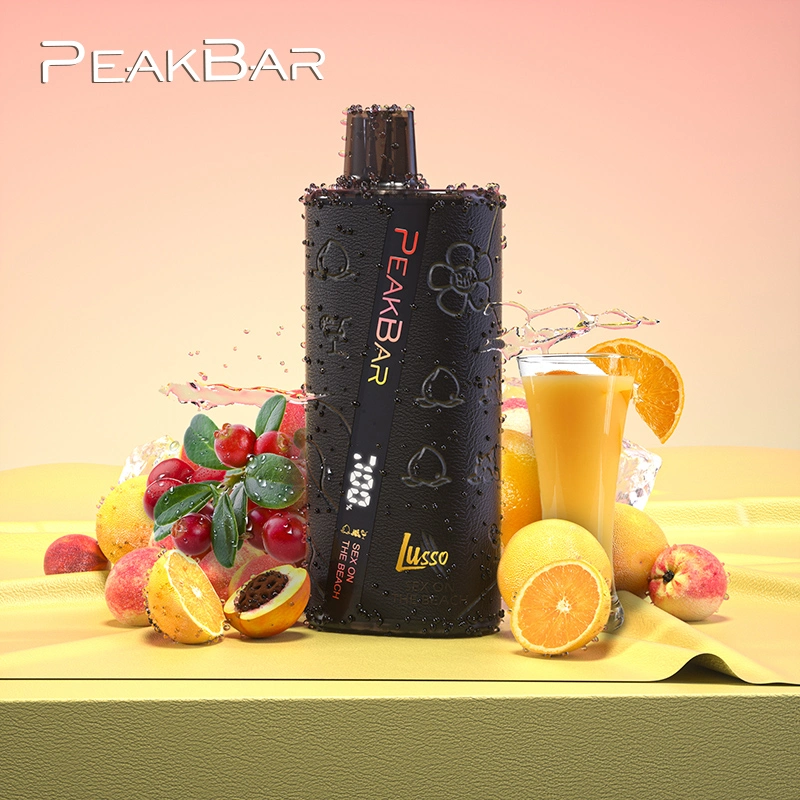 Hot Selling Style Peak Bar Lusso 8200 Puffs with Display Screen 18ml E-Juice Smoking Wholesale/Supplier Electronic Cigarette