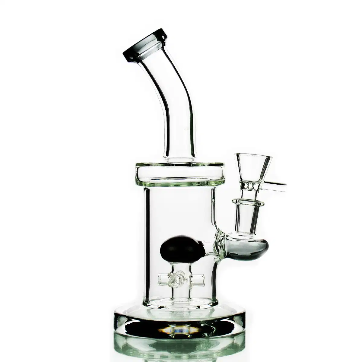 Plataforma de 8" de la tubería de agua M9 estrellas Alcachofa con 14mm Grinder Hookah Tazón de macho