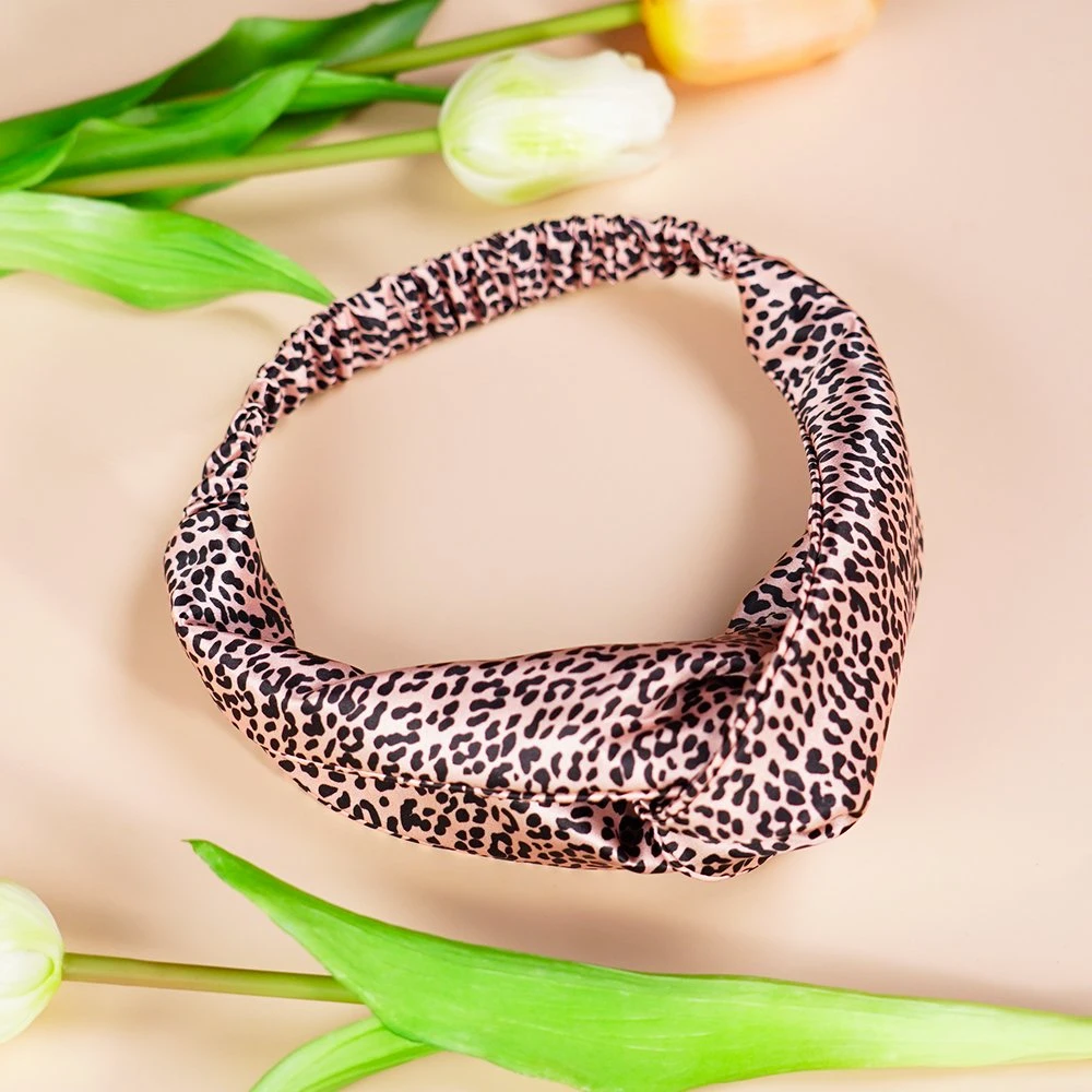 Stretch Headband Ties with 100% Pure Silk Super Soft Accept Customized Headband for Girl