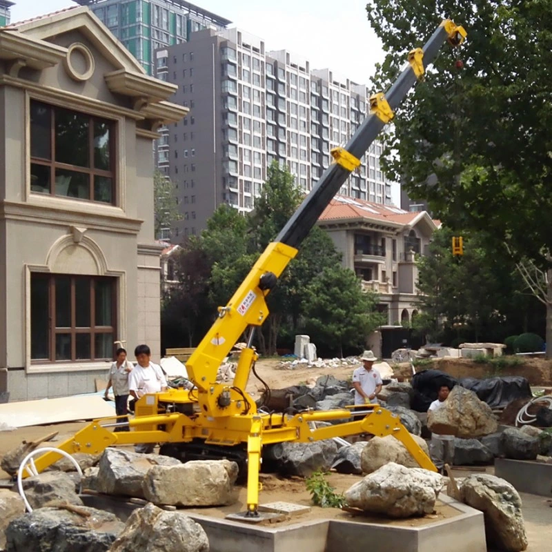 Spider Crane 2.95t*1.3m Mini Crawler Crane for Working in Clean and Sensitive Environments