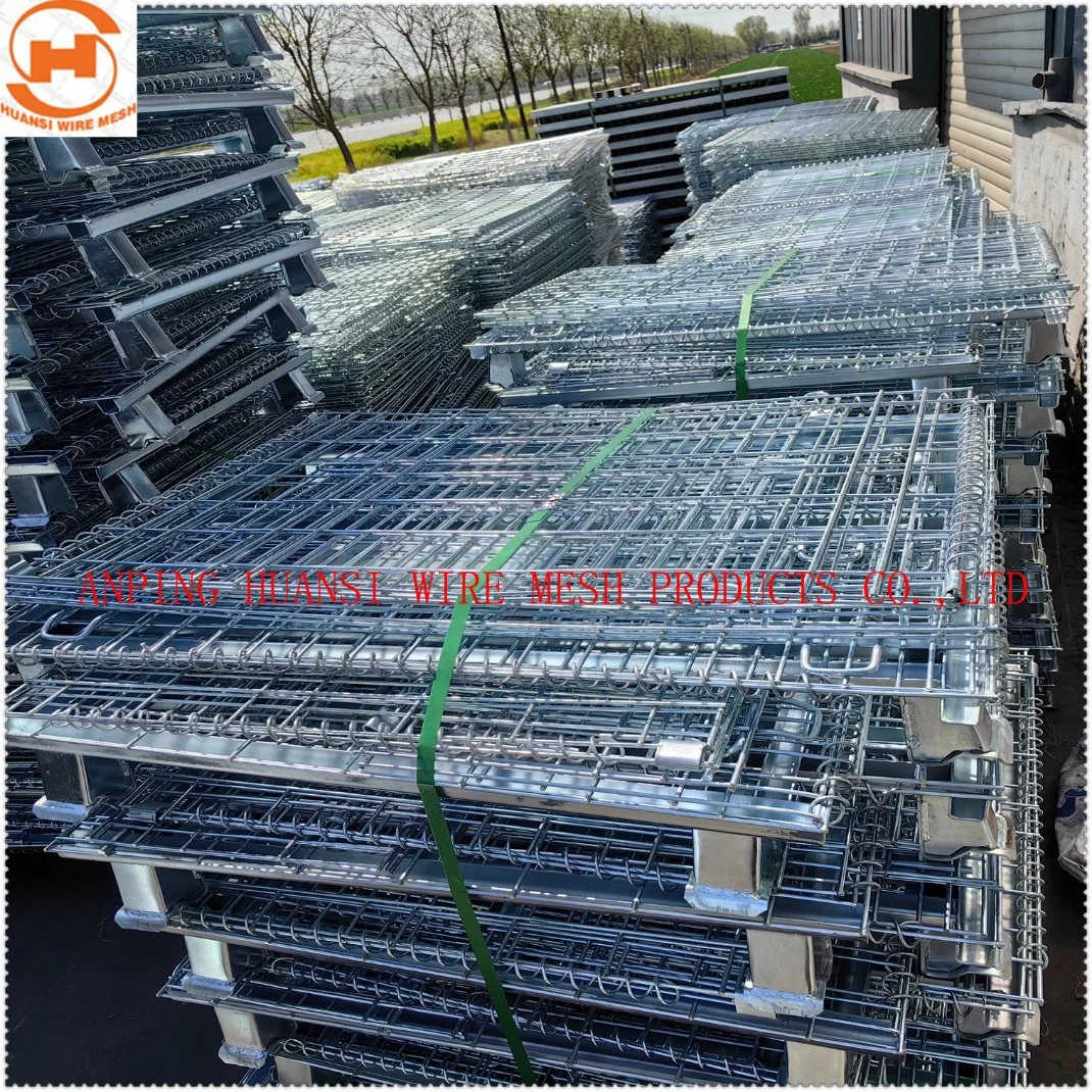 Heavy Duty Customization Warehouse Storage Steel Metal Wire Mesh Warehouse Cage