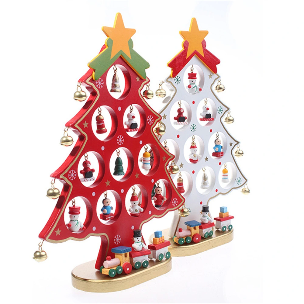 27cm Single Piece Wooden Christmas Tree Decorations Christmas Gifts