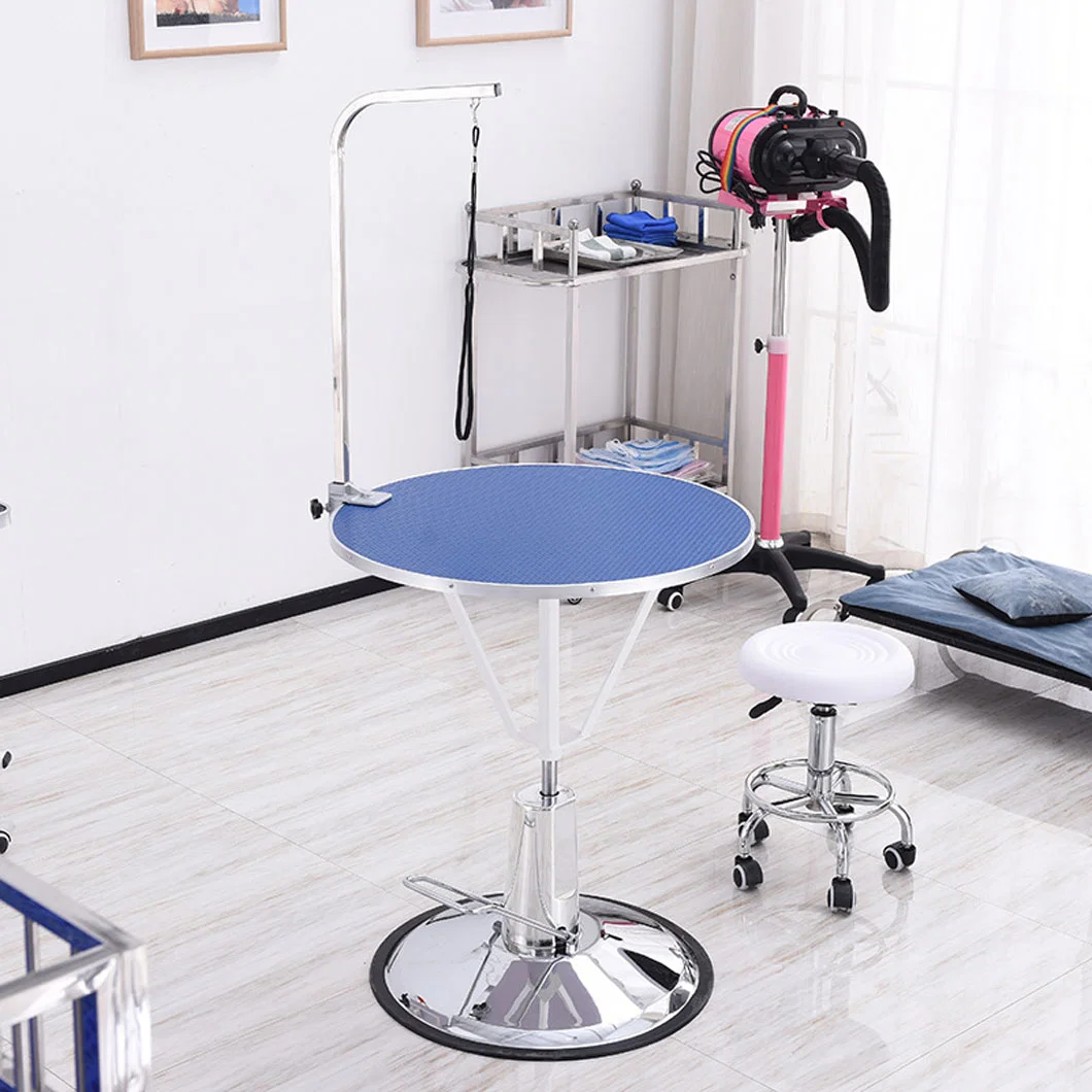 High quality/High cost performance Height Adjustable Round Hydraulic Lifting Pet Grooming Table Dog Grooming Table