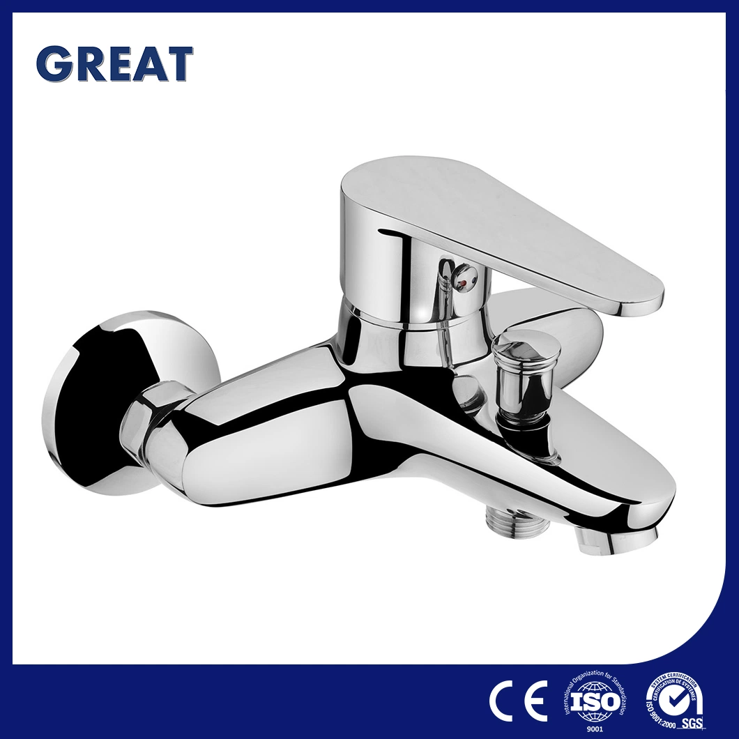 Grifo de vaciado de un gran cuarto de baño con bañera de garra de fábrica del grifo Gl9303A93 Chrome Grifo de baño de una sola palanca China a la corrosión y Rust-Resistant grifo de la bañera con desviador