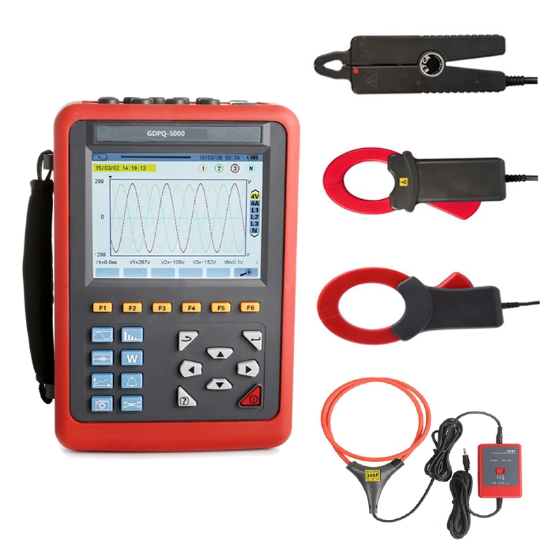 Intelligent 3 Phase Handheld Power Quality Analyzer GDPQ-5000