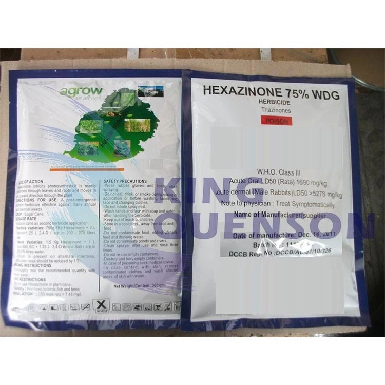 King Quenson pesticida Weedicide hexazinona 98% TC hexazinona 75% WDG Para el control de hierba